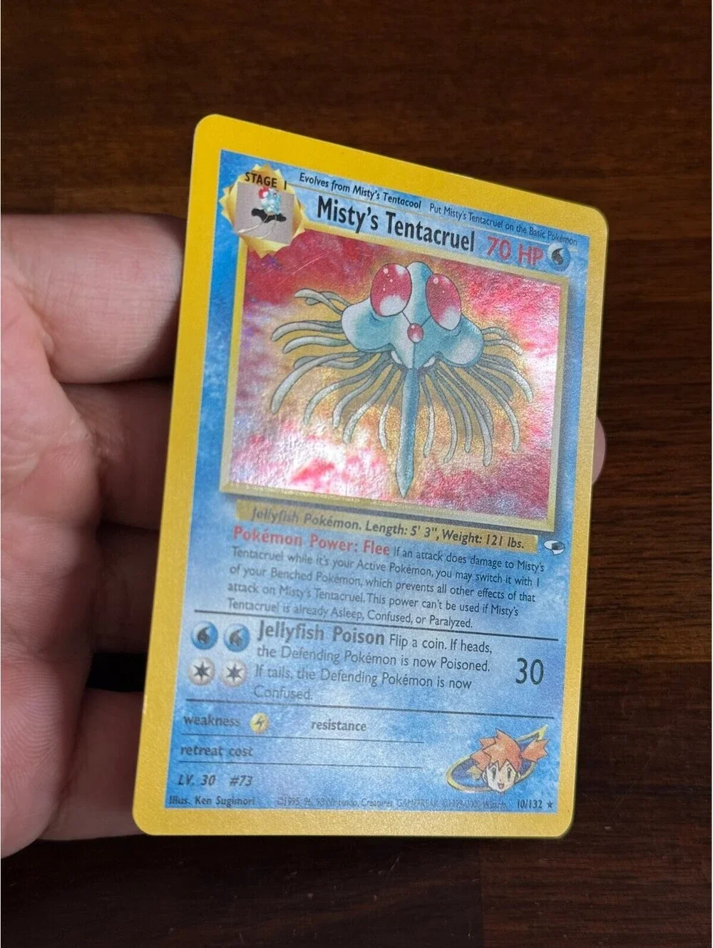 Misty's Tentacruel Holo Rare Pokémon Card #73